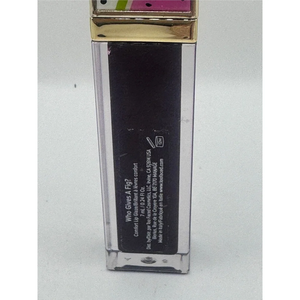 Too Faced Tutti Frutti Comfort Lip Glaze Who Gives A Fig? NEW
